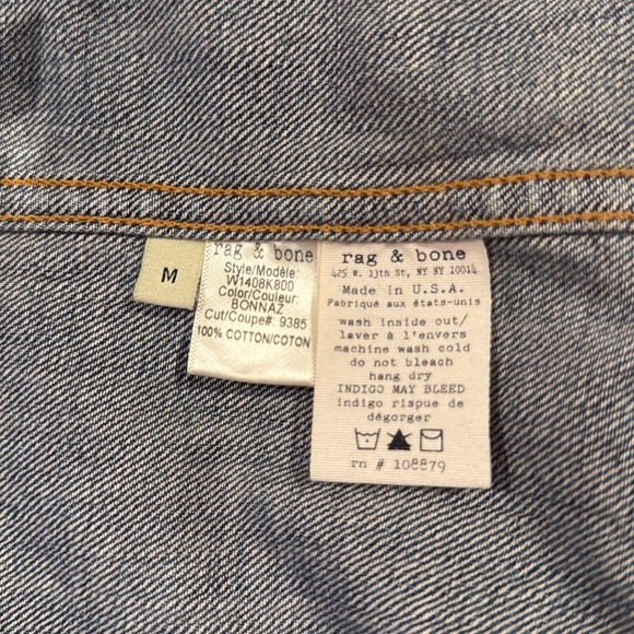 Rag & Bone Denim Jacket w/ Crochet Detail - Picture 4 of 4